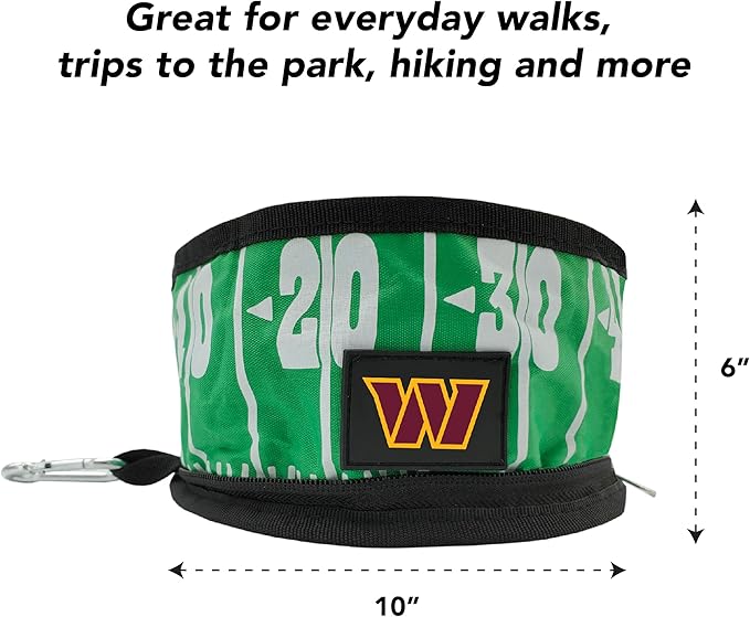 Pets First NFL Collapsible Pet Bowl