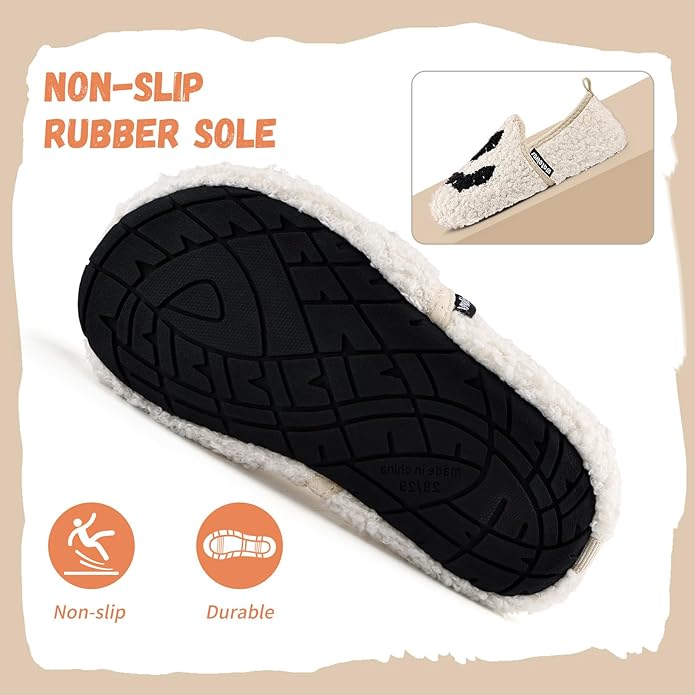 WateLves Kids Toddler Slippers Girls Boys Slip on House Shoes Lightweight Anti Slip Sock Slippers Winter Indoor Outdoor Walking Shoes