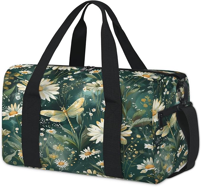 Spring Wildflower Travel Duffle Bag for Women Men, Overnight Weekender Bag, Carry on Tote for Sport Gym