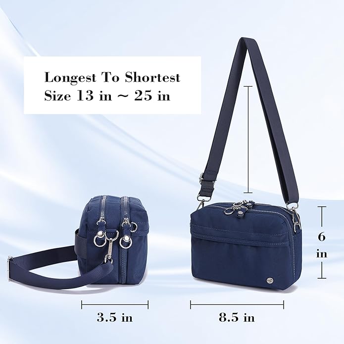 NEICOA Anti Theft Crossbody Bags for Women Nylon Small Travel Purse RFID Sling Shoulder Bag for Vacation Essentials