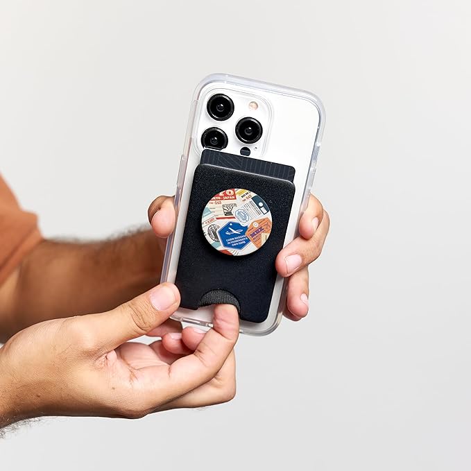 Boarding Pass Travel Stamps Airline Tags PopSockets PopWallet for MagSafe