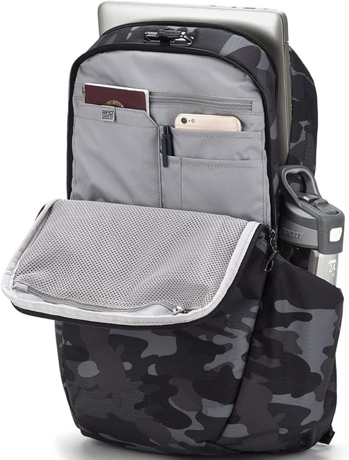 Pacsafe Vibe 25L Anti Theft Travel Pack Casual Daypack, Black