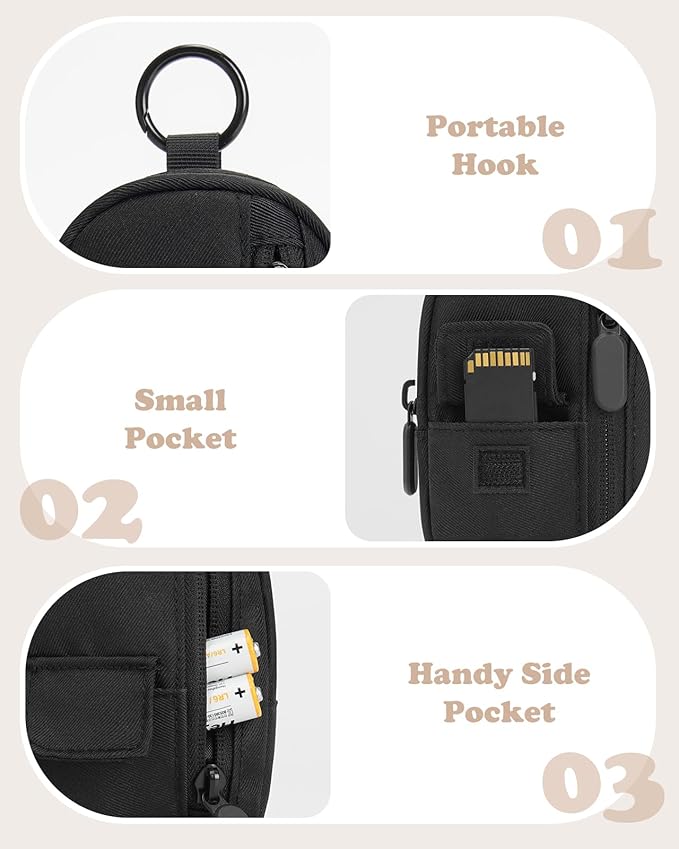 Soft Camera Case for Digital Camera KODAK PIXPRO FZ55/ FZ45/CAMKORY DC403 FHD 1080P,Travel Camera Pouch, Carry Case Bag Cute Small