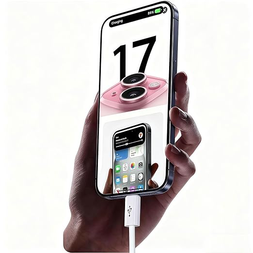 6FT USB C Apple TV Remote Cable for Apple TV Remote (3rd Gen), 4th Gen, Siri Remote (3rd Gen), 4K Remote (3rd Gen), iPhone 17 16 15, 17/16/15 Pro Max,17Air, 16 15 Plus Car Charger Cable Replacement
