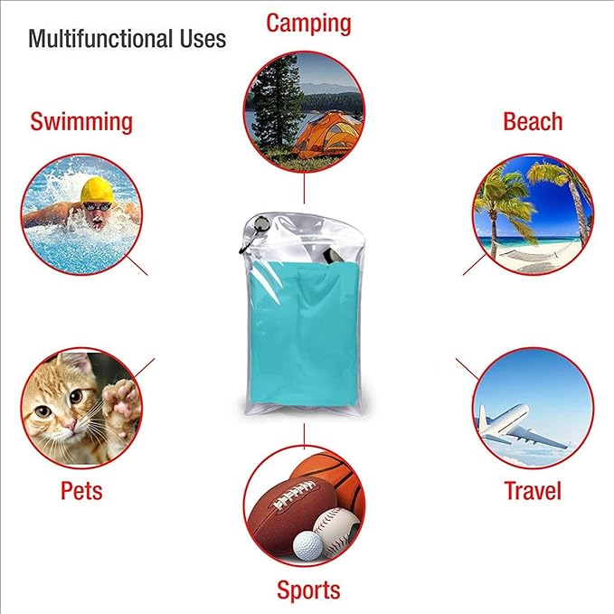 Palm Turquoise Color Sand Free Beach Towel – 31.5"X63" Quick Dry Microfiber Beach Towels For Travel, Swimming, Pool, And Camping, Absorbent And Compact Beach Essential For Women, And Men