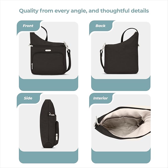 Travelon: Essentials - Anti-Theft - North/South Crossbody Bag