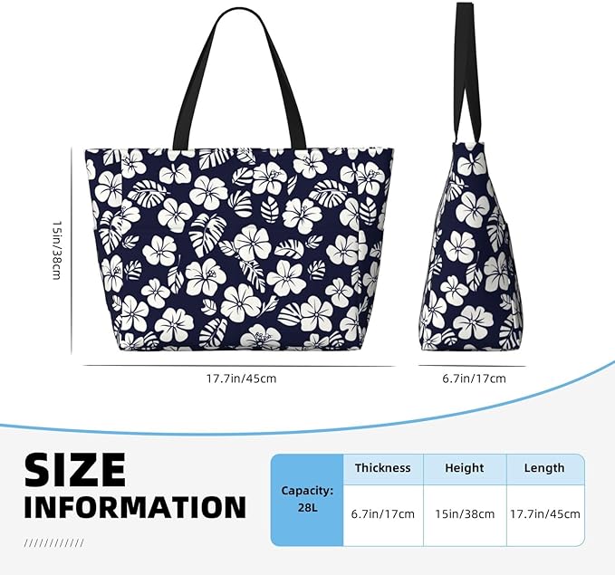 Beach Tote Bag for Women Beach Bag Waterproof and Sandproof Tote Bag with Wet Bag Large Travel Bag for Weekend Travel