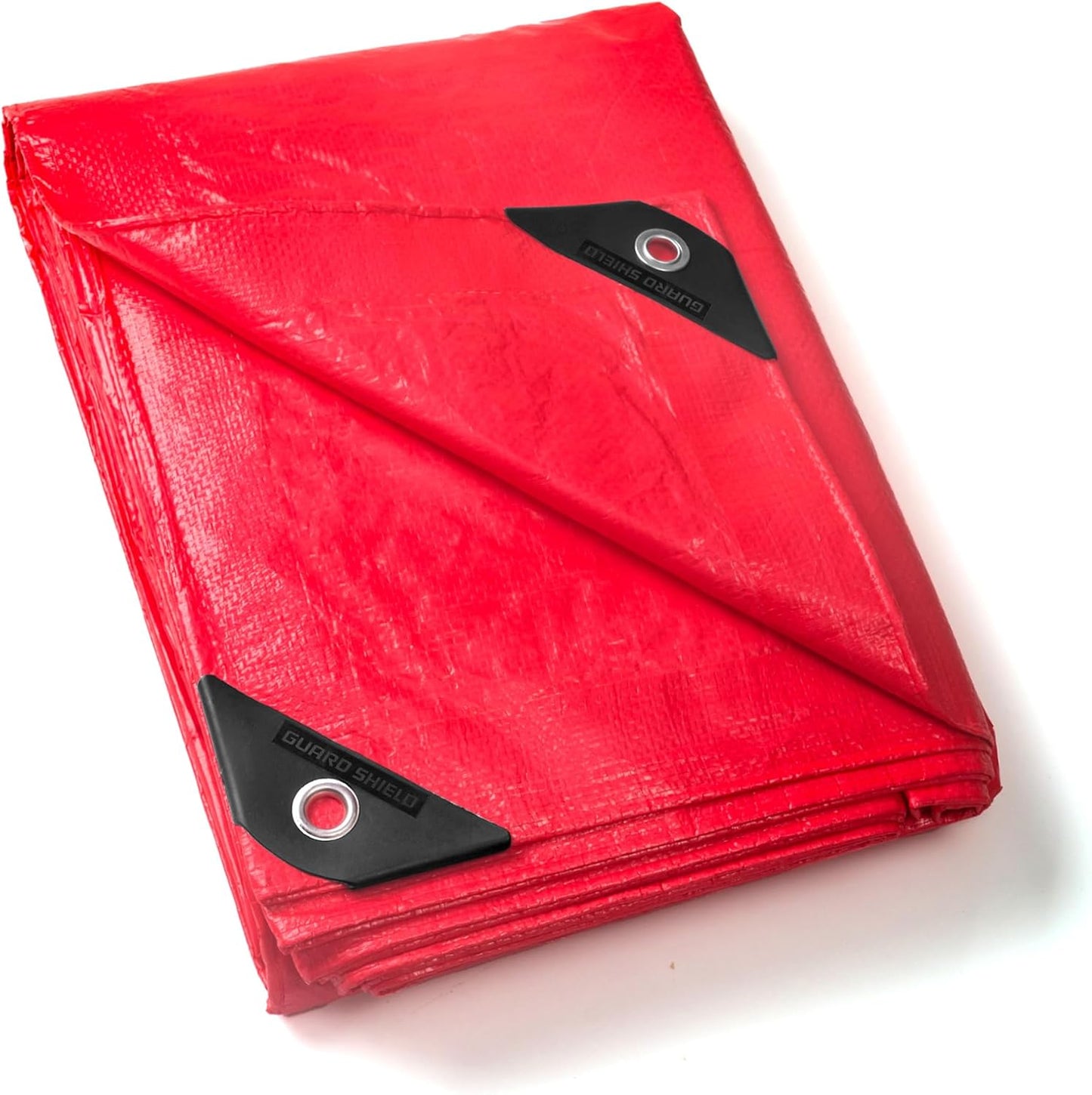 GUARD SHIELD Red Tarp 20x30 Feet Tarps High Visibility Outdoor Poly Cover Lightweight 6mil