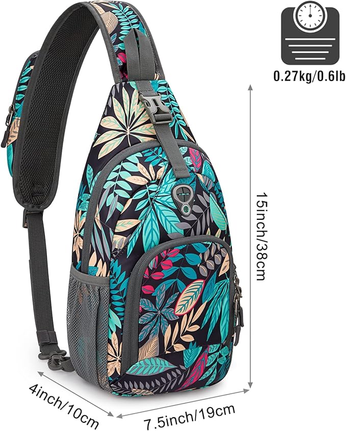 G4Free RFID Sling Bag Crossbody Backpack Small Chest Shoulder Bag Hiking Outdoor