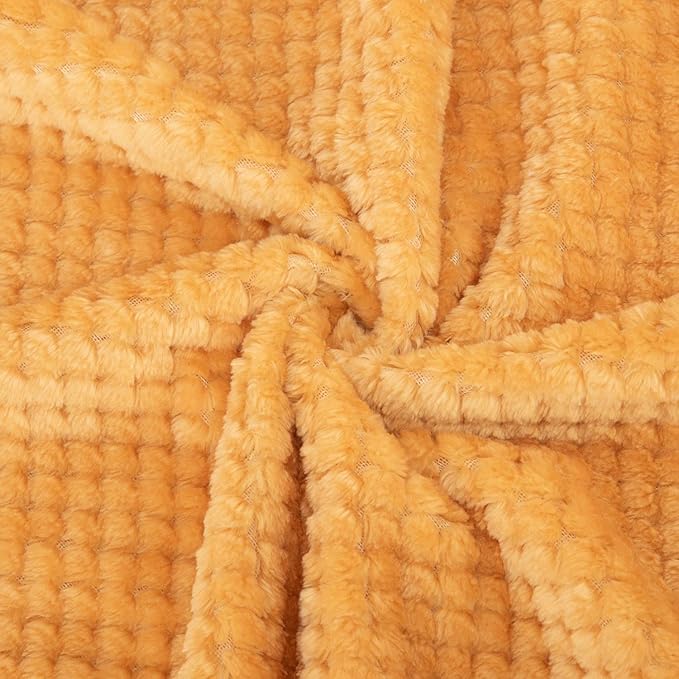 Fuzzy Throw Blanket, Plush Fleece Blankets for Adults, Toddler, Boys and Girls, Warm Soft Blankets and Throws for Bed, Couch, Sofa, Travel and Outdoor, Camping (Throw(50"x70"), L-Banana)