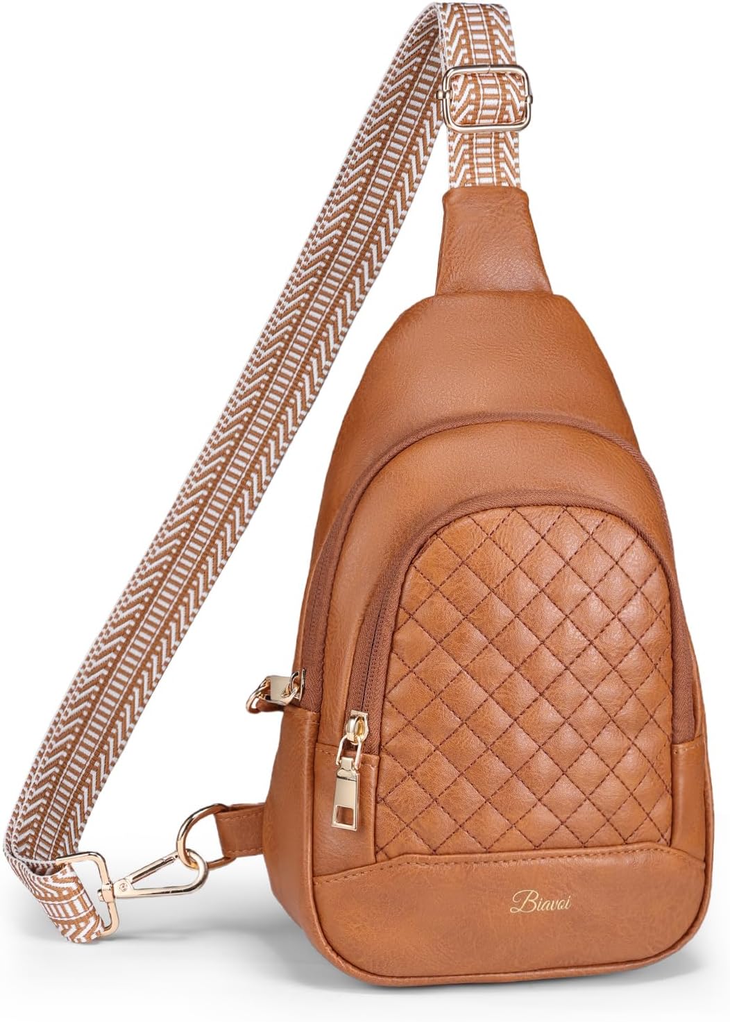 Crossbody Bags for Women Anti Theft Small Sling Handbag with Zipper Lock Vegan Leather RFID Blocking Chest Pure