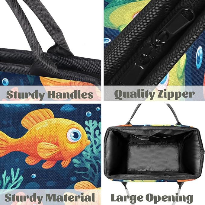 Clown Fish Overnight Weekender Bag for Women Men Travel Duffel Bags Waterproof Luggage Carry on Sports Yoga Gym Bag