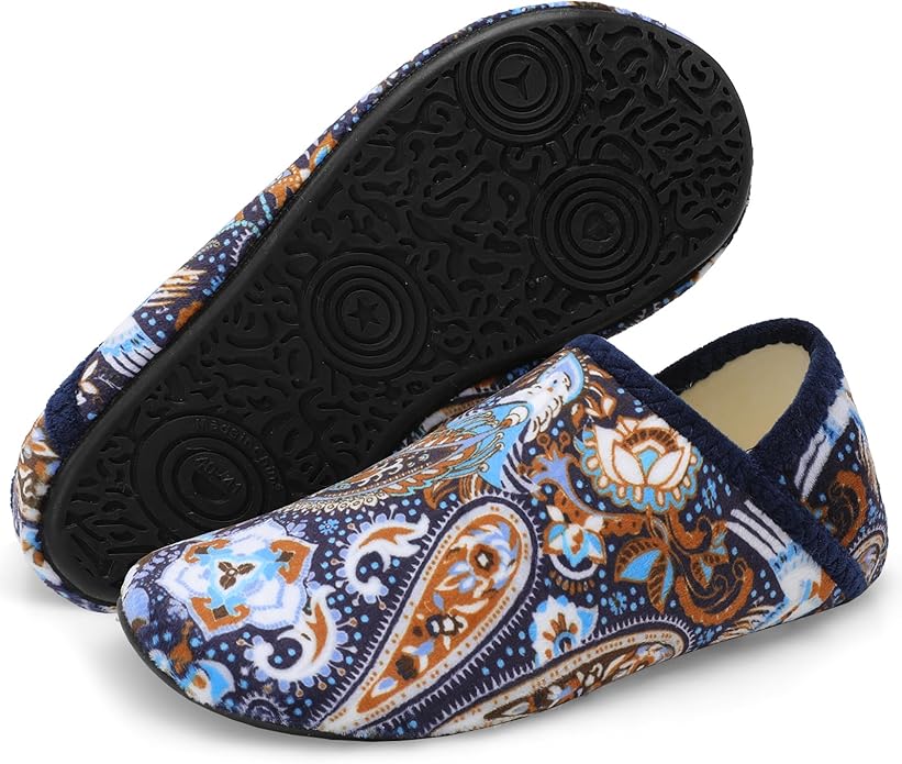 Scurtain Unisex Adults Rubber Sole Slippers