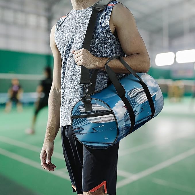 Big Carnival-Cruise Ship Gym Bag Travel Duffel Bag Lightweight Carry On Bags Weekender Bags for Women Men