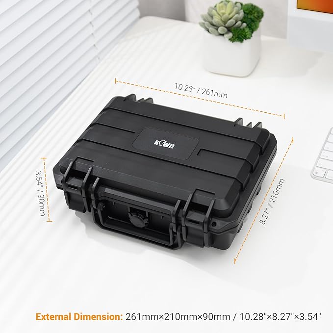 KIWIFOTOS Hard Case for DJI Osmo Action 6 5 Pro/Action 4 3 Adventure Combo Accessories Travel Waterproof Shell Bag Outdoor Travel Carrying Case