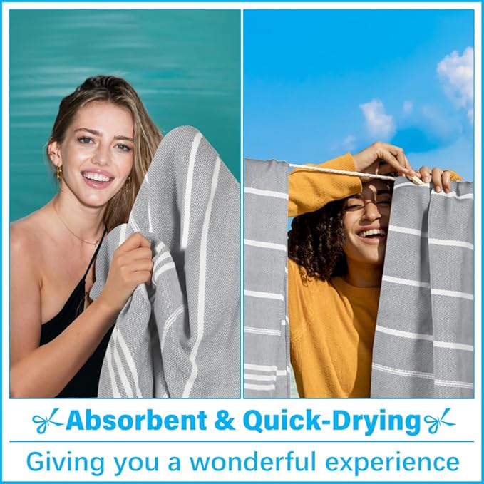 Oversized Turkish Beach Towel Blanket XXL Cotton Sandproof Towels Boho Woven Extra Large Big Sand Free Giant Throw Blankets Huge Quilt XL Picnic Camping Necessities Cloud for Adult Gifts