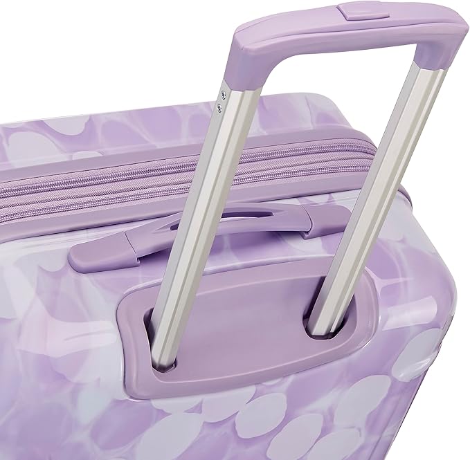 American Tourister Moonlight Hardside Expandable Luggage with Spinner Wheels, Lavender Maze, Checked-Large 28-Inch