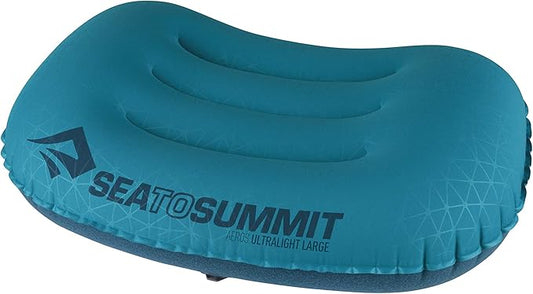 Sea to Summit Aeros Ultralight Inflatable Camping and Travel Pillow, Large, Aqua