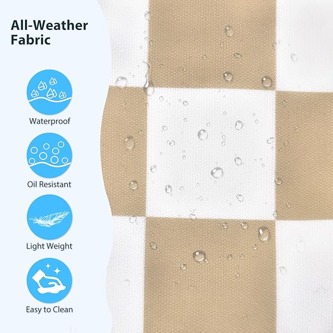 Becokan Beach Bags for Women Checkered Large Beach Tote Bag Zipper Beach Bags Waterproof Sandproof Canvas Swim Pool Bag