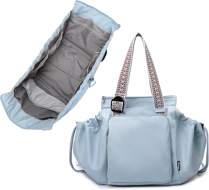 Everyday Bag Tote for Women, Spacious Diaper Bag with 16 Pockets, Durable Travel Bag, Sleek Work Shoulder Bag | 16 Pockets Org, Lay-Flat Design, 3-in-1 Versatility, Work & Travel Tote, Water-Resistant, Lightweight