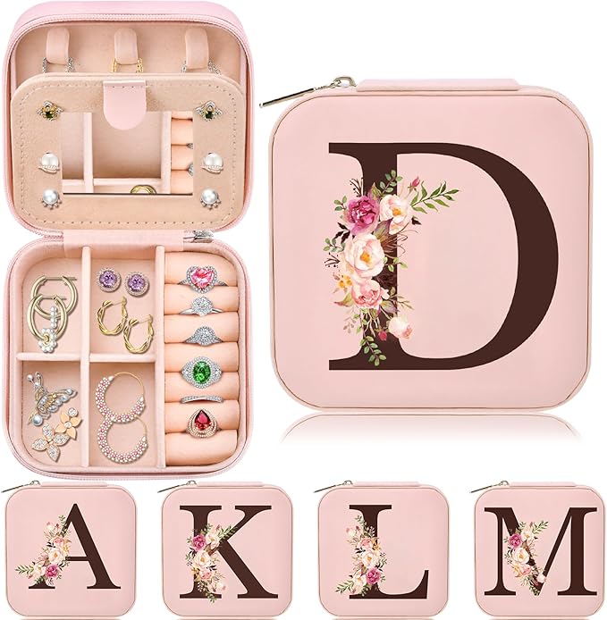 Christmas Gifts for Women, Christmas Travel Jewelry Case Box Organizer Personalized Gifts for Mom Wife Women, Gift for Friend Sister Grandma Aunt 2025
