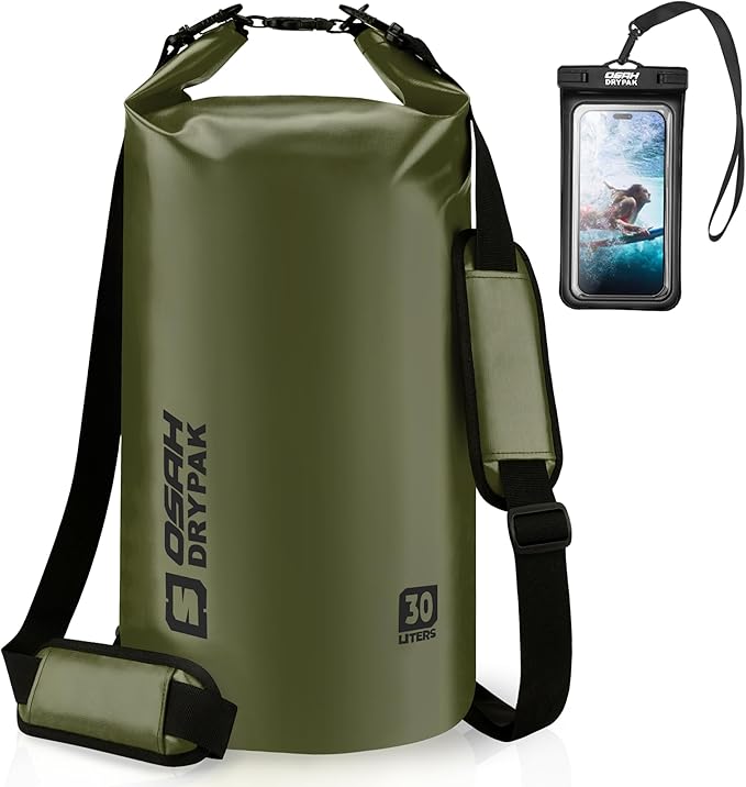 Waterproof Dry Bag, 5L/10L/20L/30L/40L Roll Top Lightweight Storage Backpack with Phone Case for Women & Men, Floating Waterproof Sack for Travel, Swimming, Kayaking, Paddle Board, Camping & Beach