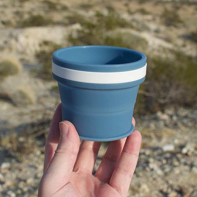 Hiker's Gold Ultralight Collapsible Cup for Hiking, Backpacking, Camping (9 fl oz Capacity)