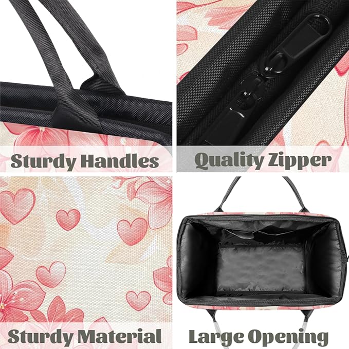 Peach Blossom Design Overnight Weekender Bag for Women Men Travel Duffel Bags Waterproof Luggage Carry on Sports Yoga Gym Bag