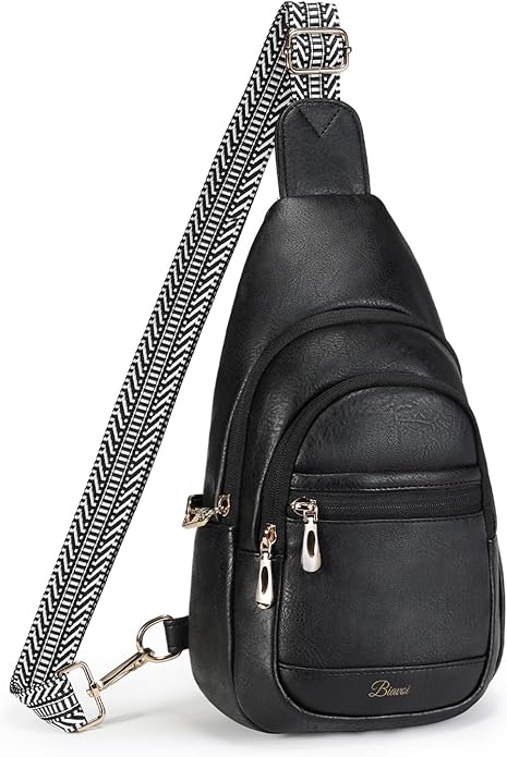 Crossbody Purses Bags for Women Travel, Anti Theft RFID Blocking Sling Chest Bag, Small Vegan Leather Purse for Casual