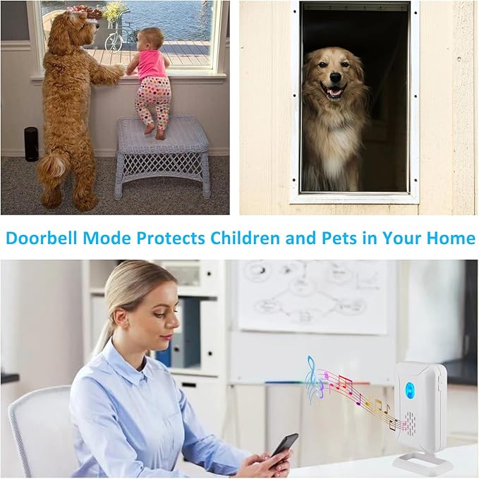 GreenCycle Door Sensor Chime When Door Opens, Entry Alert Chime for Business/Home/Office/Store, 600FT Range, 36 Chimes 4 Adjustable Volume, 3 Sensors + 2 Receivers