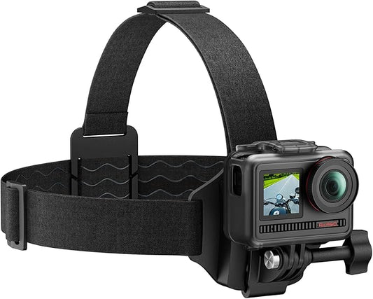 AKASO 2-in-1 Quick Release Adjustable Head Strap Mount for GoPro Hero 13 12 11 10 9, EK7000/EK7000 Pro, Brave 4/4 Pro, Brave 7/7 LE, V50 X, V50 Elite, DJI Osmo Action Cameras