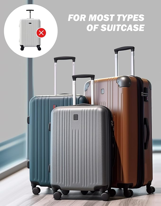 Luggage Travel Cup Holder Attachment for Suitcase Drink Carrier Caddy, Coffee Mug and Tumblers, Traveler Carry on Hands Free Accessory- Gifts for Flight Attendants Travelers Accessories