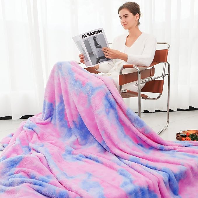 MUGD Lightweight Blanket Fleece Big Blanket Fuzzy Throw Blanket for Bed Queen Size