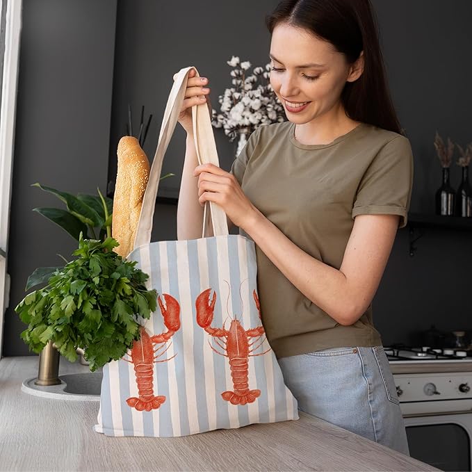 FBB Ocaen Beachy Ocean Sea Fish Reusable Grocery Shopping Bag