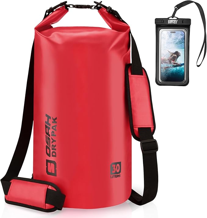 Waterproof Dry Bag, 5L/10L/20L/30L/40L Roll Top Lightweight Storage Backpack with Phone Case for Women & Men, Floating Waterproof Sack for Travel, Swimming, Kayaking, Paddle Board, Camping & Beach