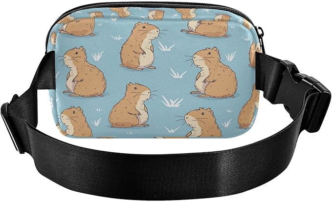 Kawaii Capybara Fanny Pack for Women Men Water Resistant Fashion Waist Packs with Adjustable Strap Belt Bag for Travel Workout Jogging Hiking 21220269