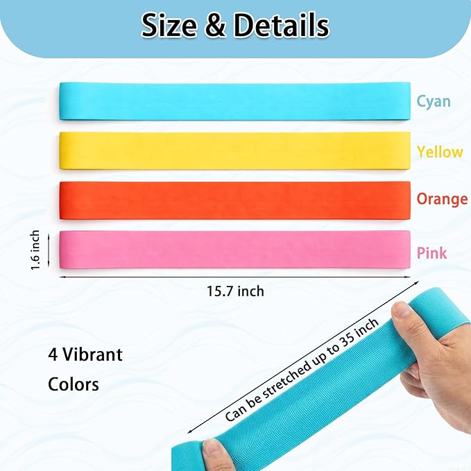 Wide Beach Towel Bands for Cruise Chairs - Windproof Elastic Towel Holder, Towel Straps for Beach/Pool & Lounge Chairs, Cruise Essentials & Beach Must Haves, Better Alternative to Beach Towel Clips