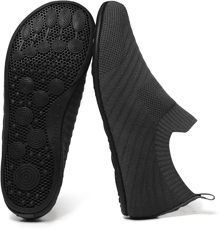 SLEVEL Lightweight Non Slip Travel Indoor Grip House Slipper Socks Unisex Adult Around The House Floor Home Shoes for Women Men