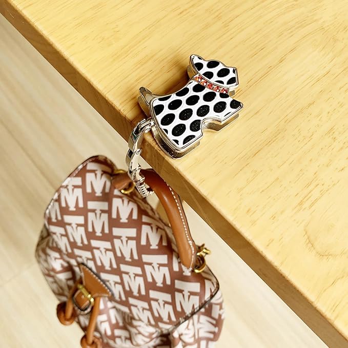 KSMD Purse Hooks for Table and Bars,Portable Purse Hanger Organizers Hooks Handbag Holder Pocketbook Holder Bag Storage for Desk Bag Hook,Foldable Folding Table Hook Hanger