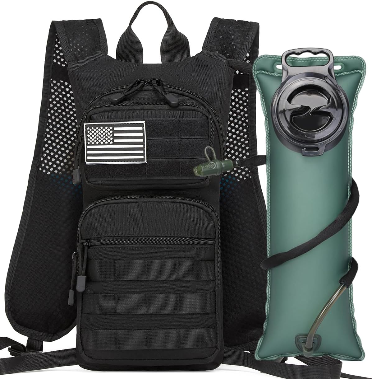 ATBP Insulated Hydration Pack Hiking Water Backpack Running Vest with 3L TPU Bladder Bag for Marathon Cycling Men