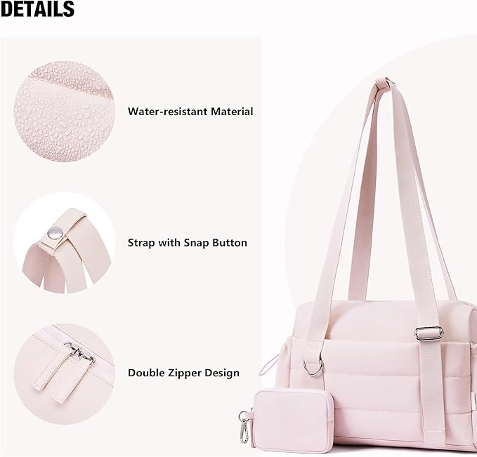ROULENS Small Gym Bag for Women 2 Set Mini Gym Duffle Bag with Wet Compartment and Coin Wallet, Gym Tote Bag for Workout/Sport/Travel