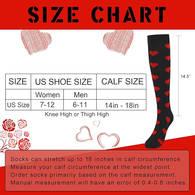 Junely Compression Socks for Women Knee High Socks for Running Nurses Pregnant Women Work Support Travel Flight Sports