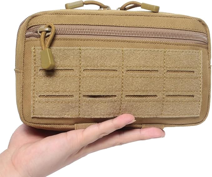 Tactical MOLLE EDC Tool Pouch – First Aid Kit Bag & Phone Holder, Compact EMT Utility Waist Pack for Outdoor Sports, Hunting, Survival, and Emergency Gear Accessories