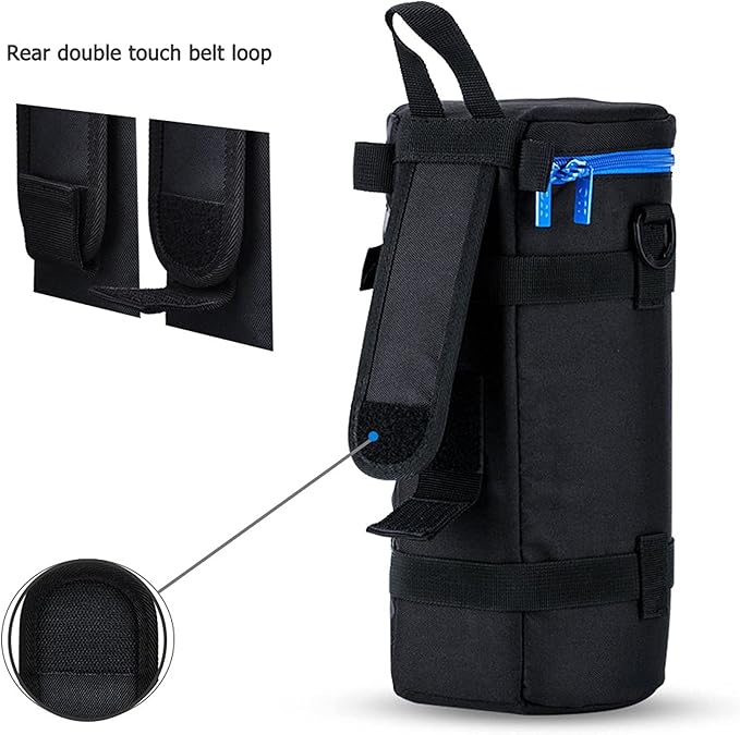 JJC Deluxe Large Camera Lens Carrying Case Bag for Sigma 150-600mm f/5-6.3 DG OS HSM | C, Tamron SP 150-600mm f/5-6.3 Di VC USD G2, RF 800mm f/11 IS STM, JBL Xtreme and lenses below 4.9 x 11.4''