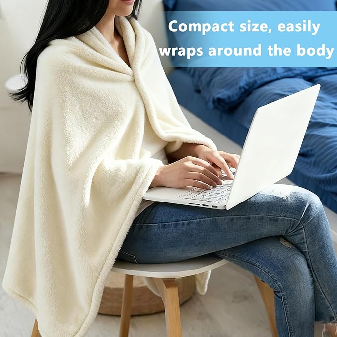 Ponchos for Women, Comfy Wearable Blanket, Gifts for People Who are Always Cold, Winter Shawl for Home, Office, Travel