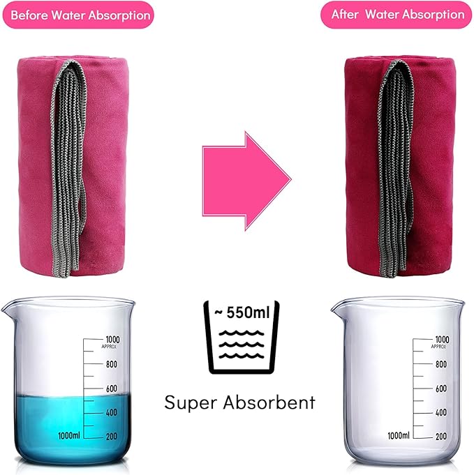SYOURSELF 2 Pack Microfiber Towel, Quick Dry Towel Travel Towel, Super Absorbent Compact Camping Towel Large Beach Towel Oversized Sport Towel for Backpacking Pool Workout Bath(XL:72"x32"+12"x24")