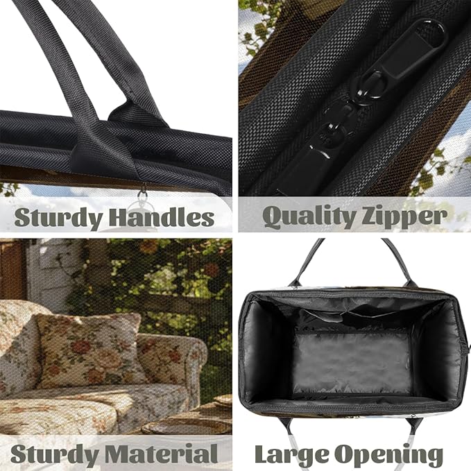 Travel Gym Carrying Bag - Farmhouse Floral Sofa Overnight Weekender Bag for Women Men Girls - Shoulder Large Capacity Tote Bag for Travel, Yoga, School,Mommy Hospital Bag for Labor and Delivery