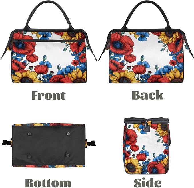 Farmhouse Sunflower Overnight Weekender Bag for Women Men Travel Duffel Bags Waterproof Luggage Carry on Sports Yoga Gym Bag