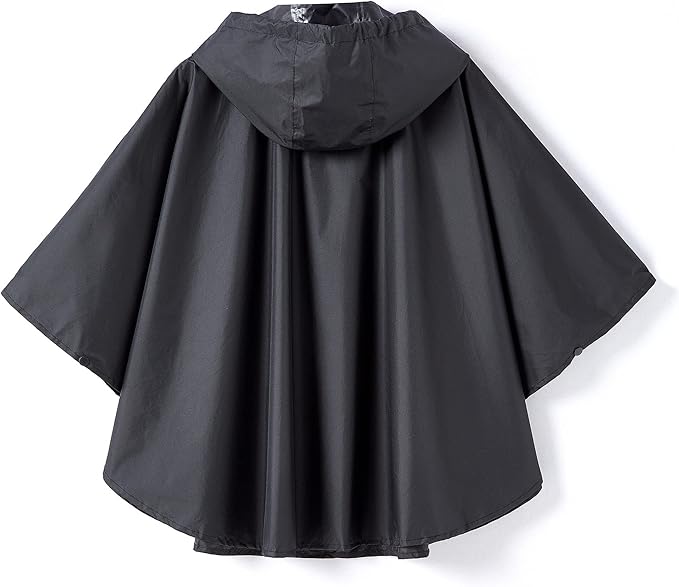 Spmor Kids Rain Poncho Hooded Jacket Rain Coat