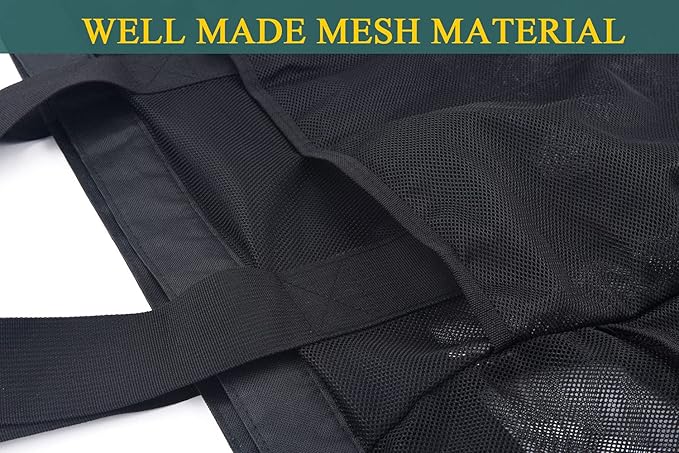 Mesh Beach Duffle Bag, XL Large Size with Top Zipper and Extra Pockets for Beach Pool Cruise Family Swimming Equipment
